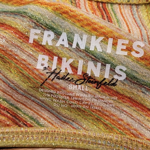 FRANKIES BIKINIS DISCO YELLOW BIKINI SET - Picture 7 of 7